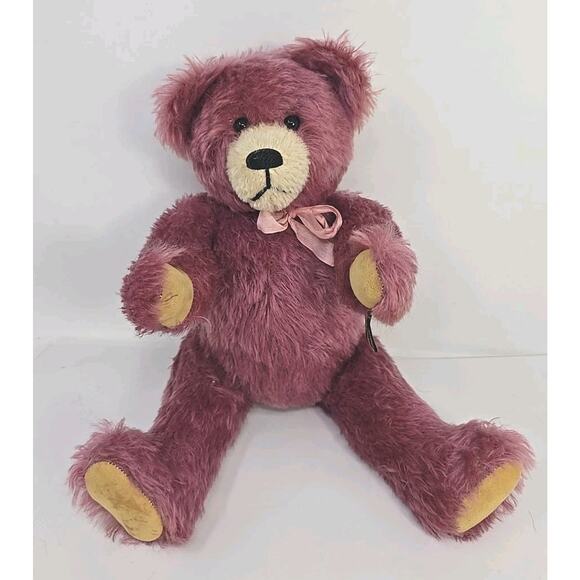 Johanna Haida Mohair Teddy Bear Martha Mueller Rose Germany 1995 U317